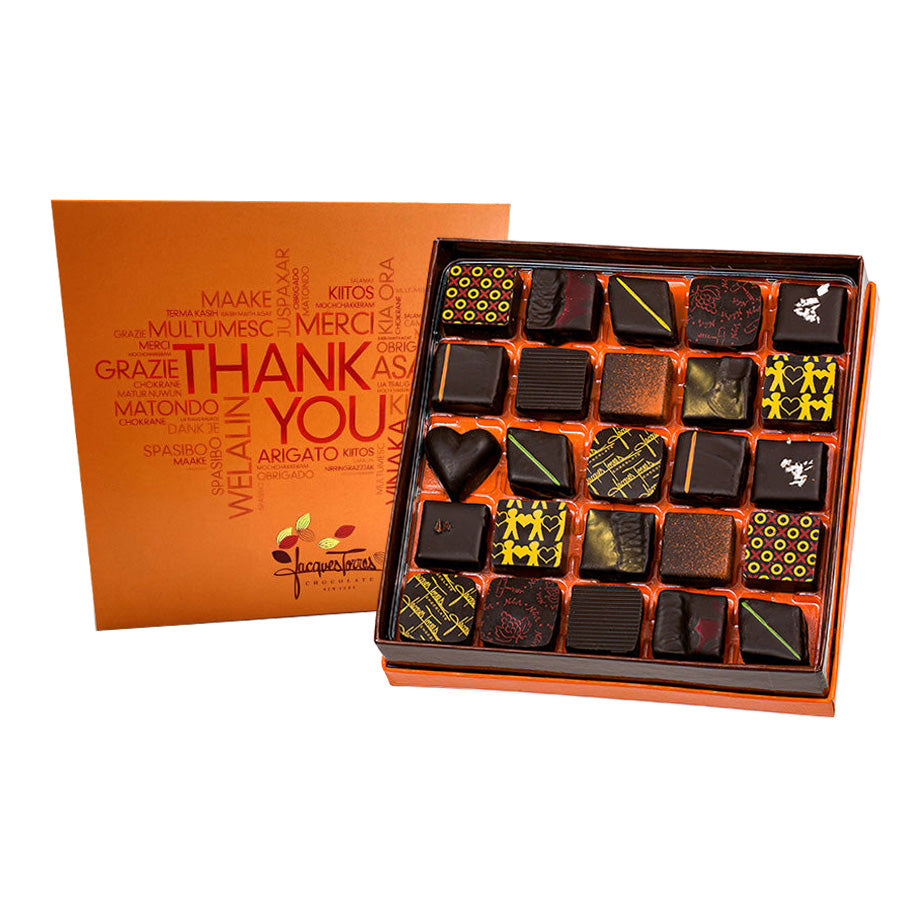 Dark Chocolate Bonbons With Thank You Sleeve