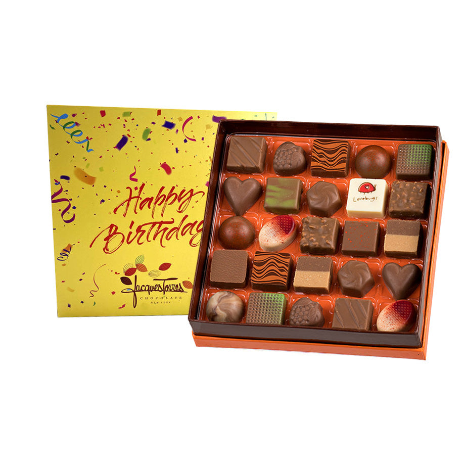 Milk Chocolate Bonbons With Happy Birthday Sleeve