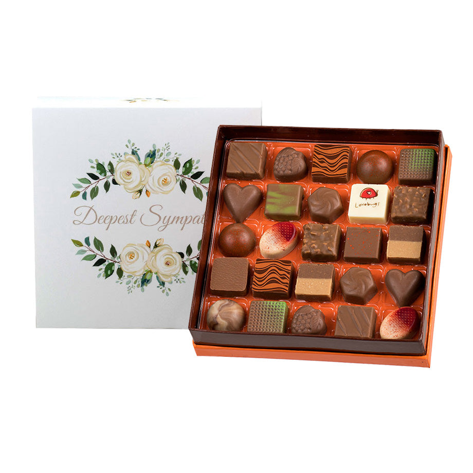 Milk Chocolate Bonbons with Sympathy Sleeve