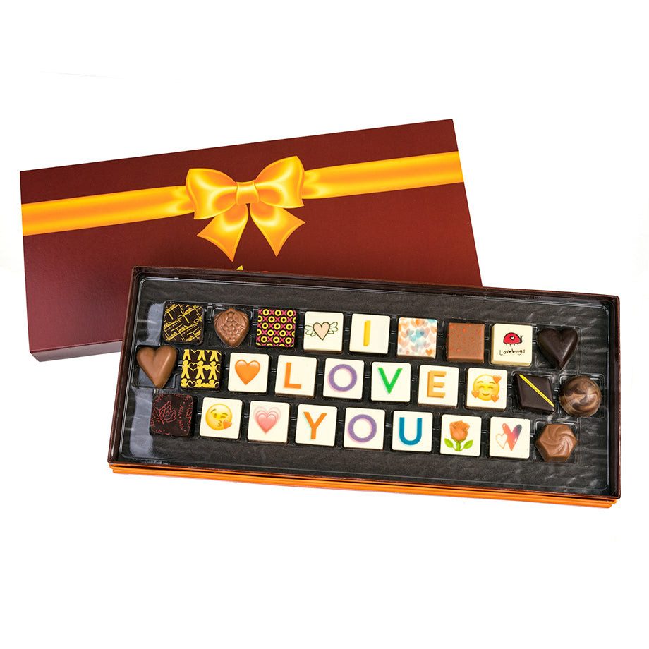I Love You Edible Chocolate Message