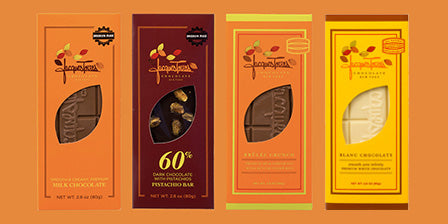 Chocolate bars in packaging links to chocolate bar category