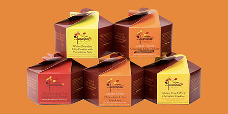 The cookie collection show in decorative packaging