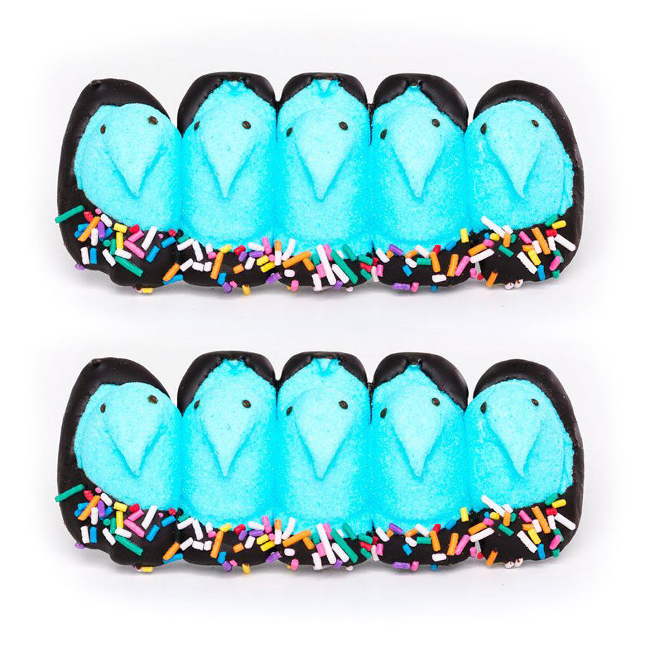 Sprinkled Peeps - 2 Pack Coated in Dark Chocolate with Sprinkles Jacques Torres Chocolate