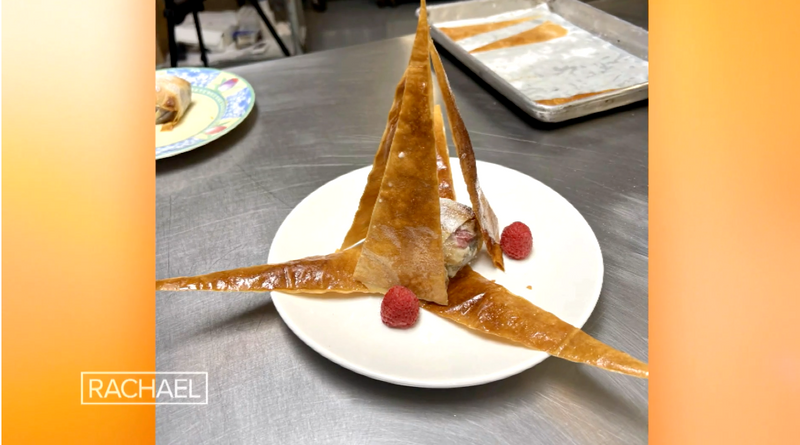 Jacques & Rachel Ray make Chocolate-Raspberry Phyllo 